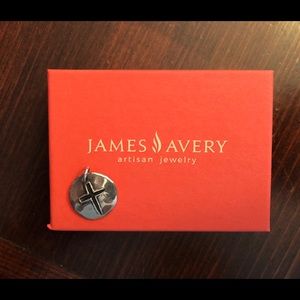 James Avery sterling silver cross charm pendant
